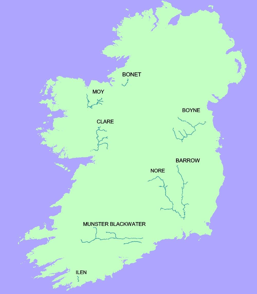 mapa ng blackwater river ireland