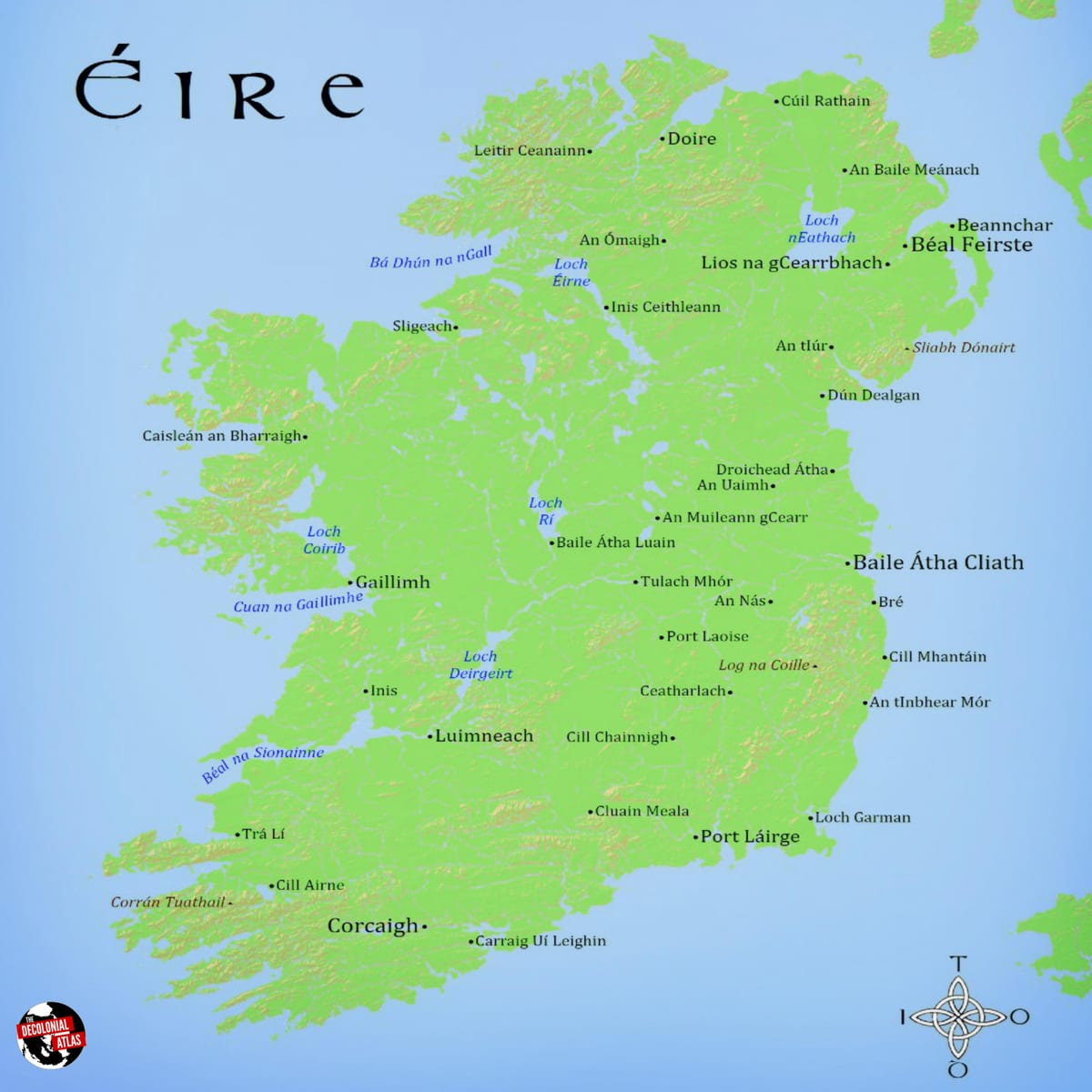 mapa ng irlanda
