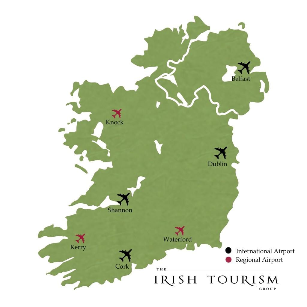 kumatok ireland west airport mapa