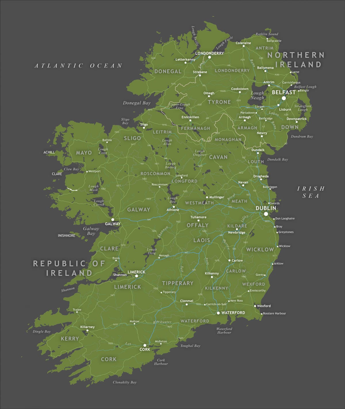 rep ng ireland mapa