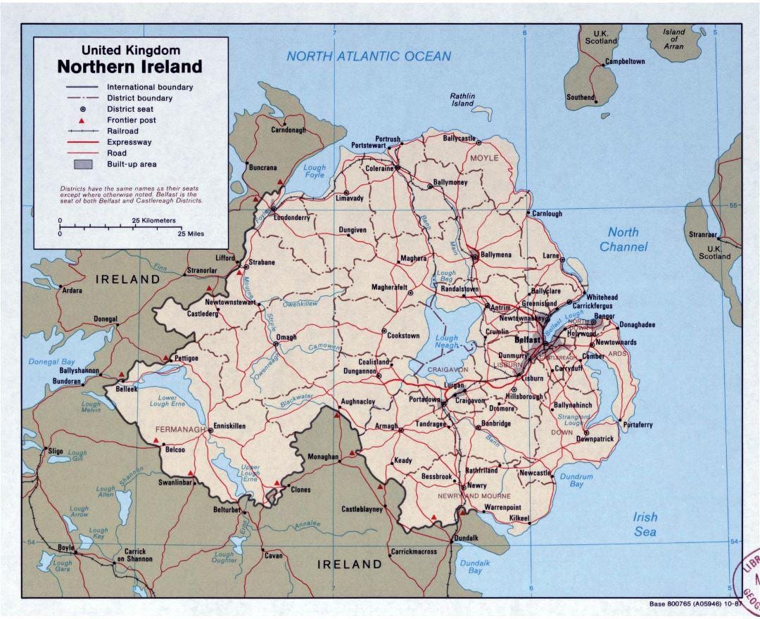 mapa ng kalye mapa ng ireland at northern ireland