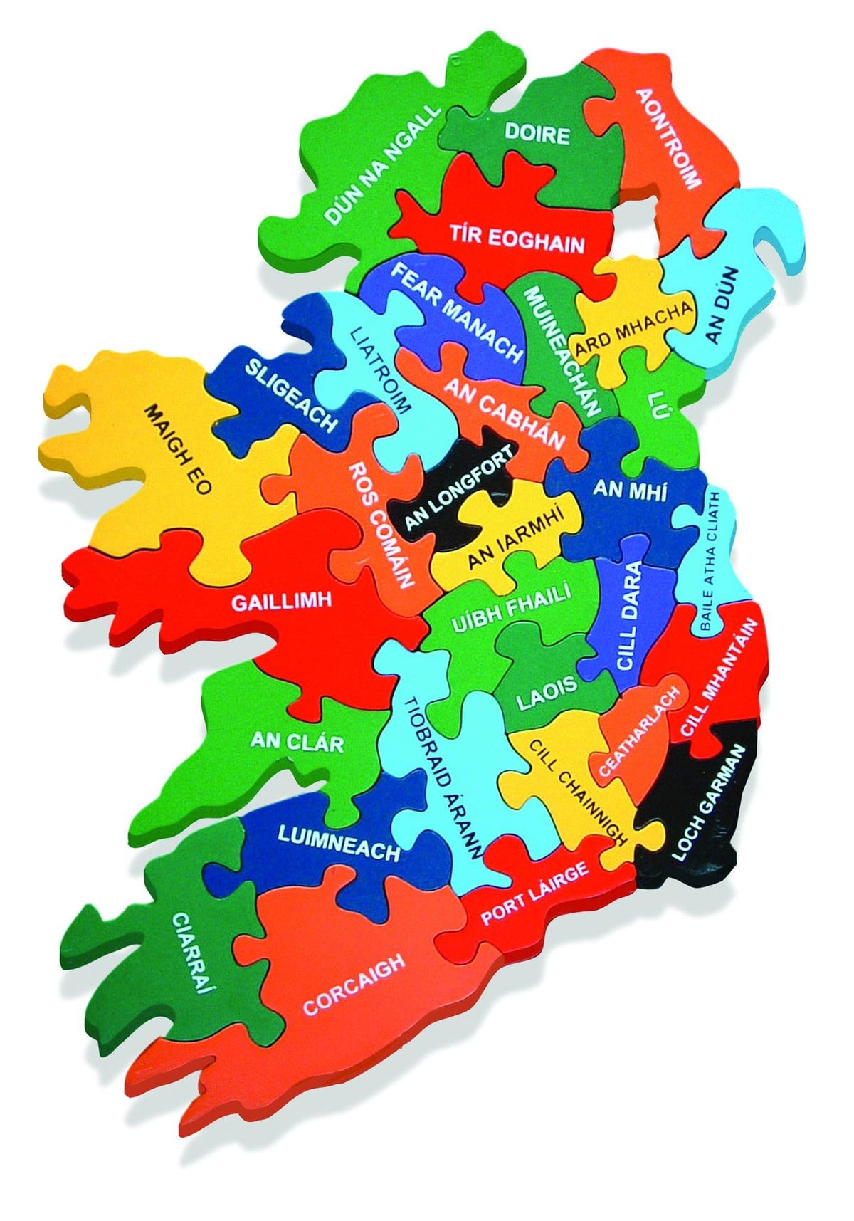 mapa ng mapa ng ireland bilang gaeilge