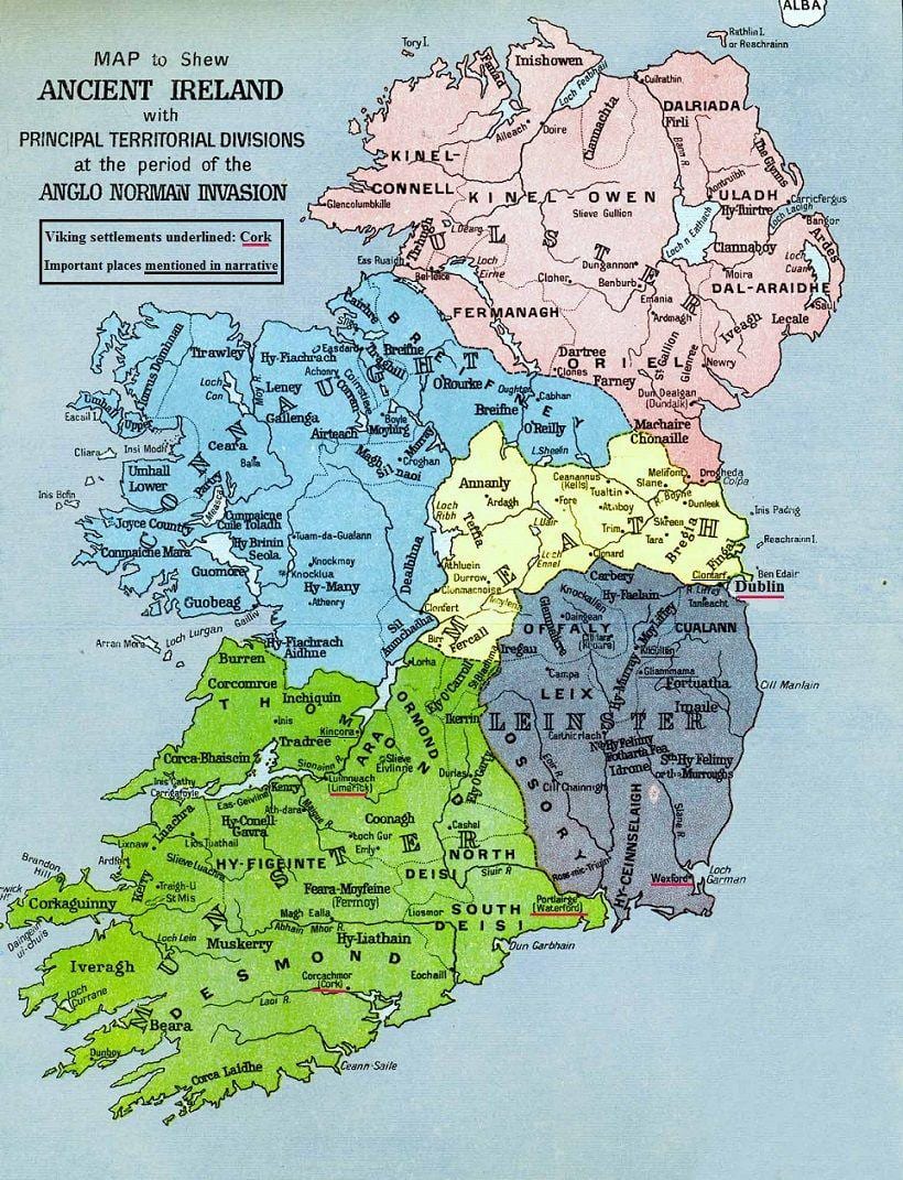 mapa ng megalithic ireland