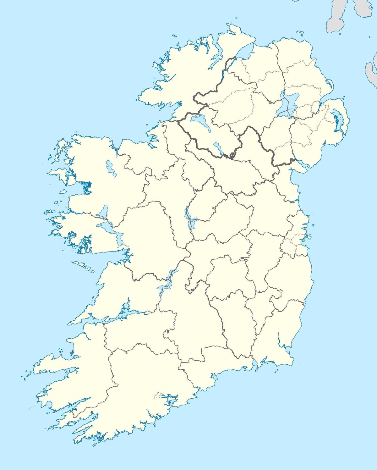 mapa ng mga isla ng ireland