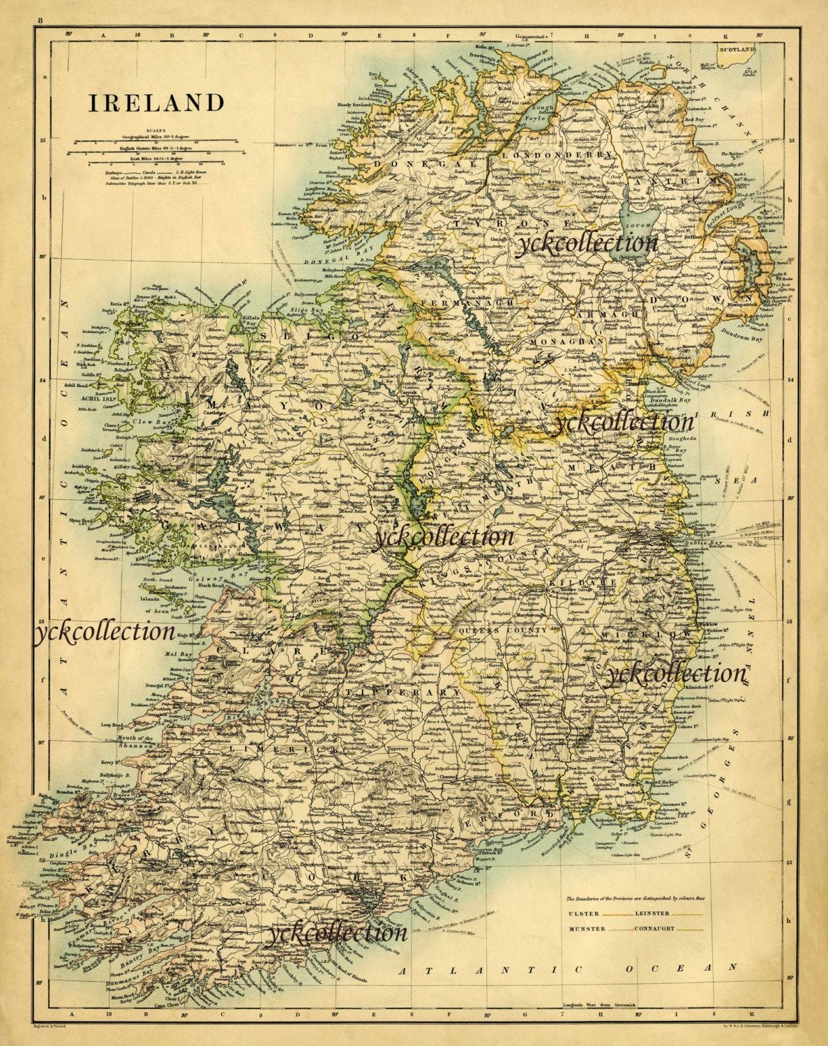 mga antigong mapa ng ireland
