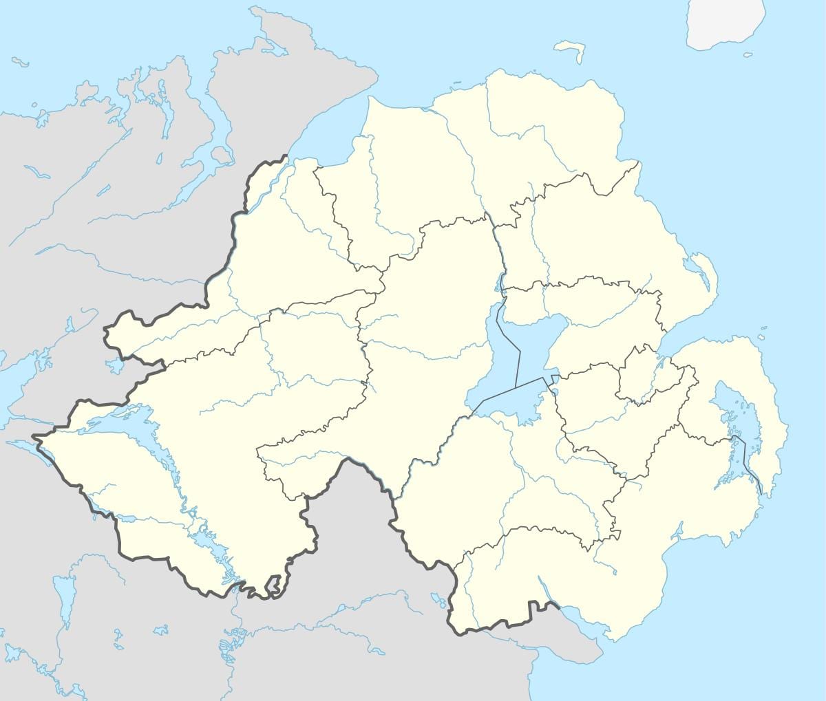 mapa ng hilagang ireland beach 