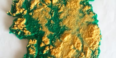 Mapa ng 3d na mapa ng ireland