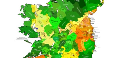 Mapa ng clan mapa ng ireland
