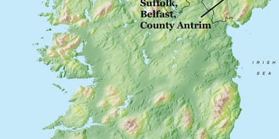 Mapa ng belfast northern ireland