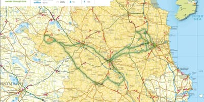 Mapa ng boyne valley ireland