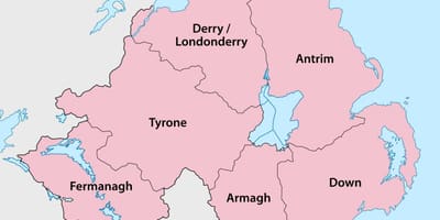 Down ireland mapa