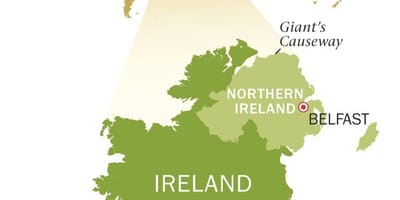 Mapa ng emerald isle ireland