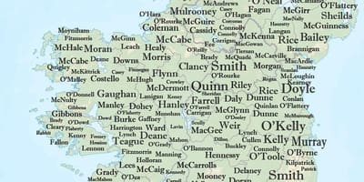 Ireland pangalan ng mapa