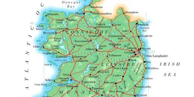 Mapa ng ireland elevation 