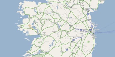 Mapa ng ireland sa highway