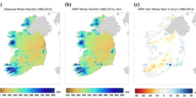 Mapa ng ireland klima