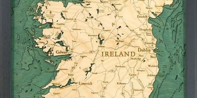 Mapa ng ireland mapa art