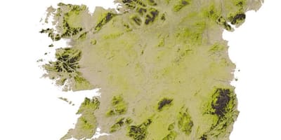 Heograpikal na mga mapa ng ireland