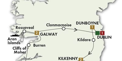Mapa 0f ireland