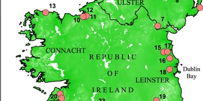 Mapa ng lawa ng ireland