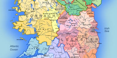Malaki ang detalyadong mga mapa ng ireland