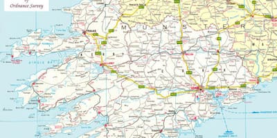 Mapa ng mapa ng north west ireland