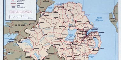 Mapa ng kalye mapa ng ireland at northern ireland