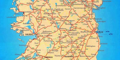 Mapa ng irlanda county