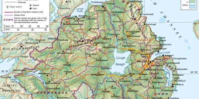 Mapa ng kalye northern ireland