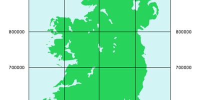 Mapa ng mga coordinate ireland