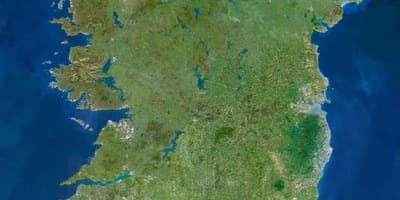 Mapa ng satellite mapa ng ireland